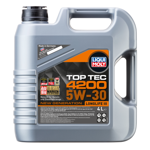Синтетическое моторное масло Top Tec 4200 5W-30 New Generation - 4 л Синтетическое моторное масло Top Tec 4200 5W-30 New Generation - 4 л